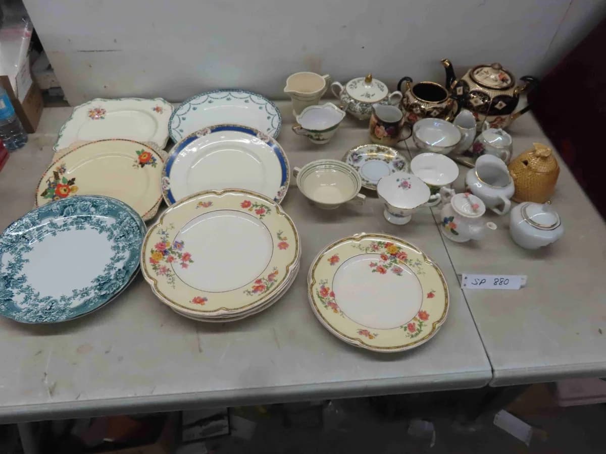 China and tea service from a completed family home sale
